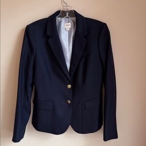 J. Crew Navy Blazer with Brass Buttons